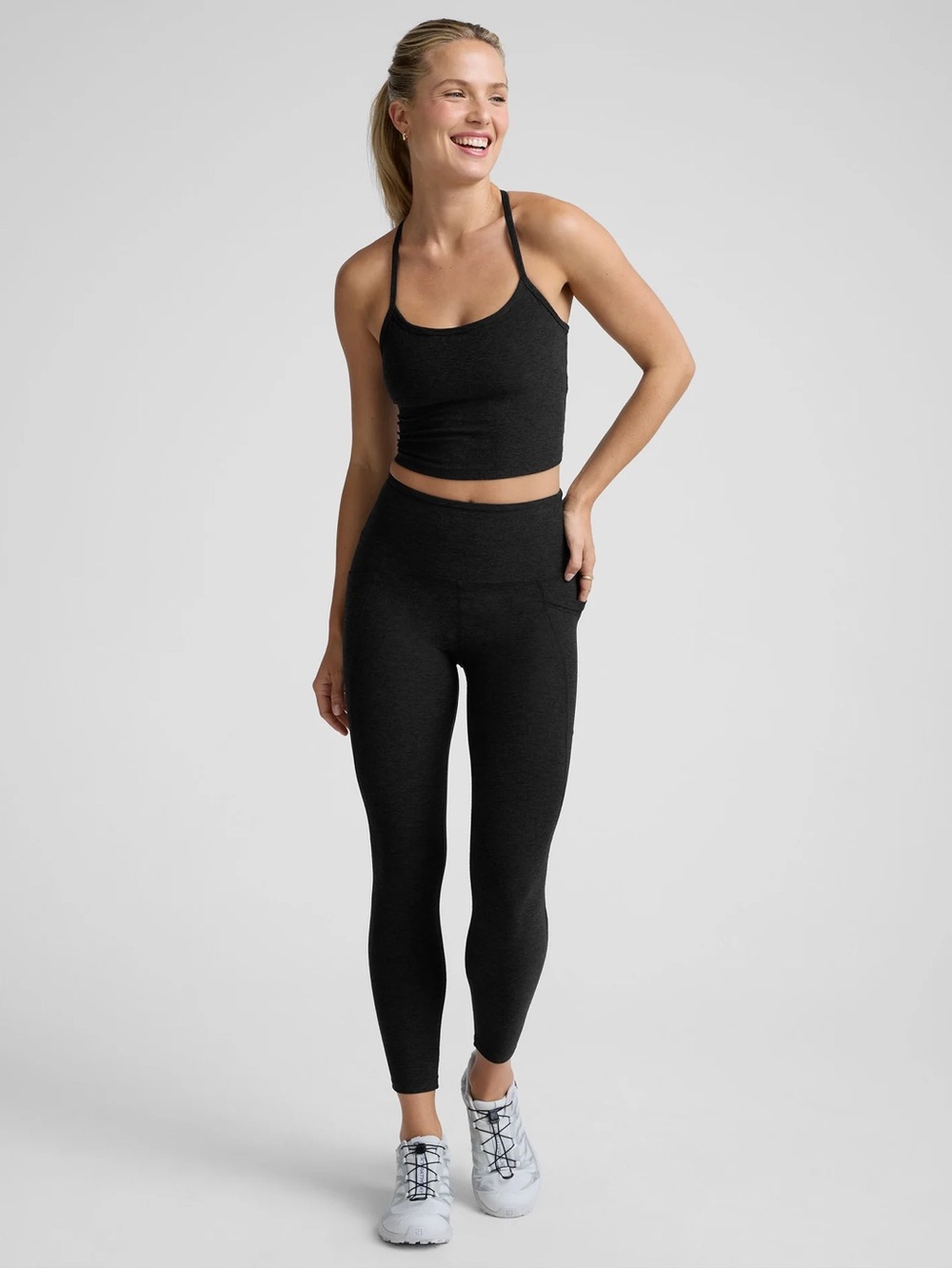 Beyond Yoga Out Of Pocket High Waisted Leggings Black